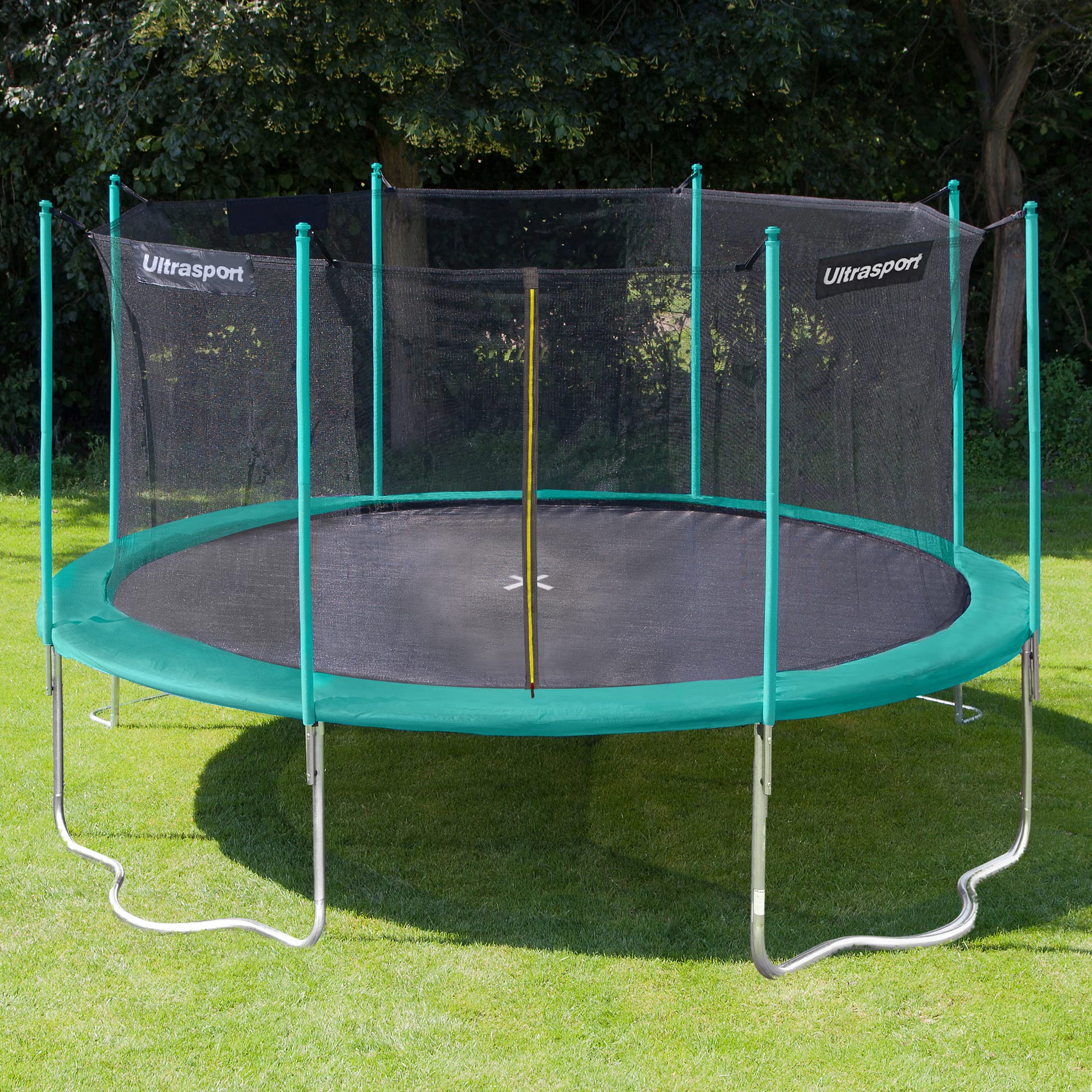 Telo Per Trampolino Walexo 430 Cm Con Tenditore A Molla, 88 Occhielli, Rete PP Resistente UV, Portata 180 Kg, Molle 14,5 Cm Non Incluse - 2