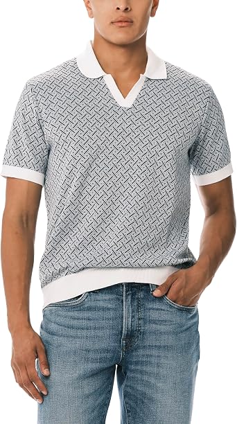 Buffalo David Bitton Mens Short Sleeve Sweater Knit Polo