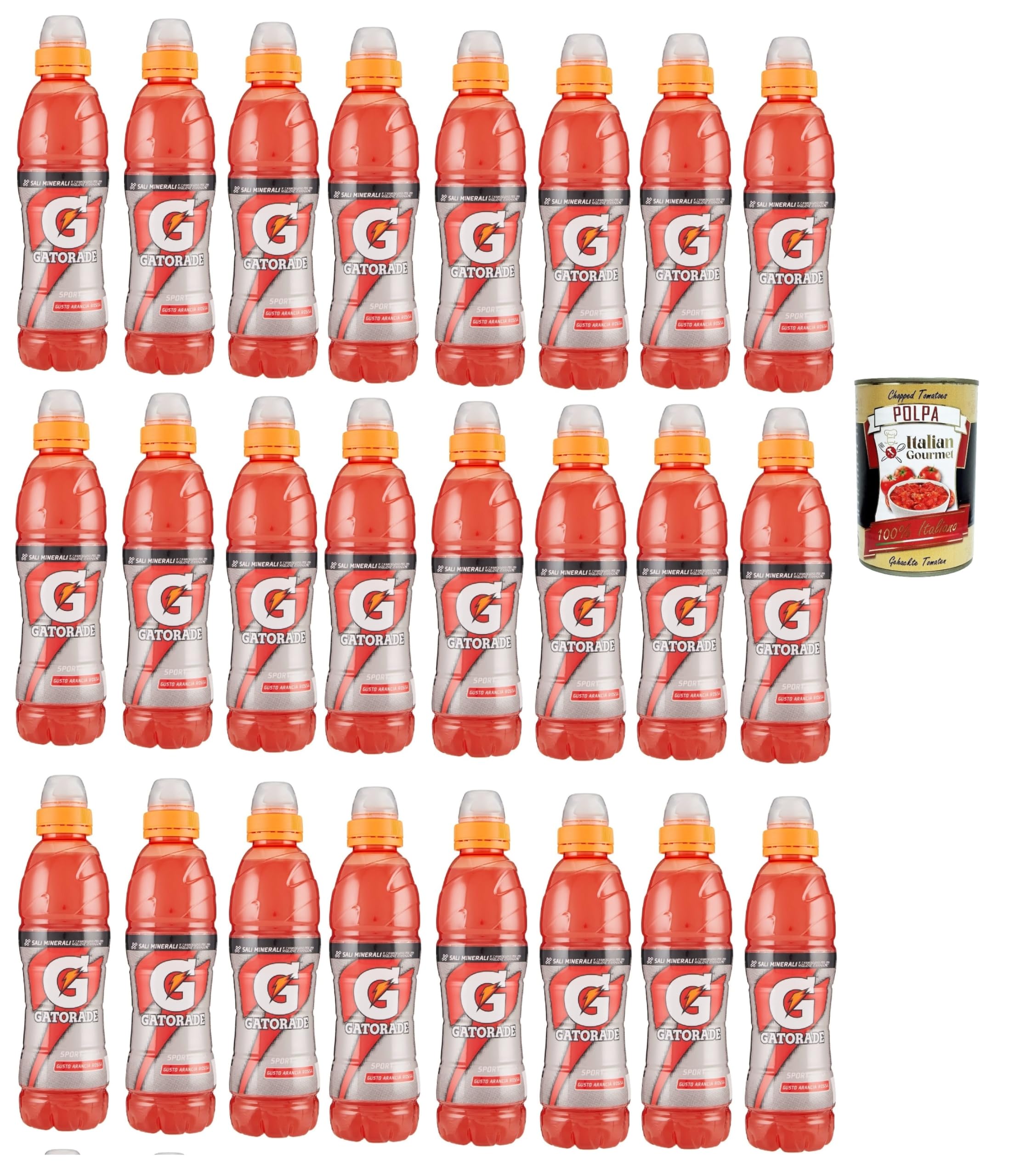 Bevanda energetica Bevanda energetica Bebida Energética Naranja sanguina Blood Orange Energy Sport Bebida 24 x 50 cl + Polpa Italiana Gourmet 400 g