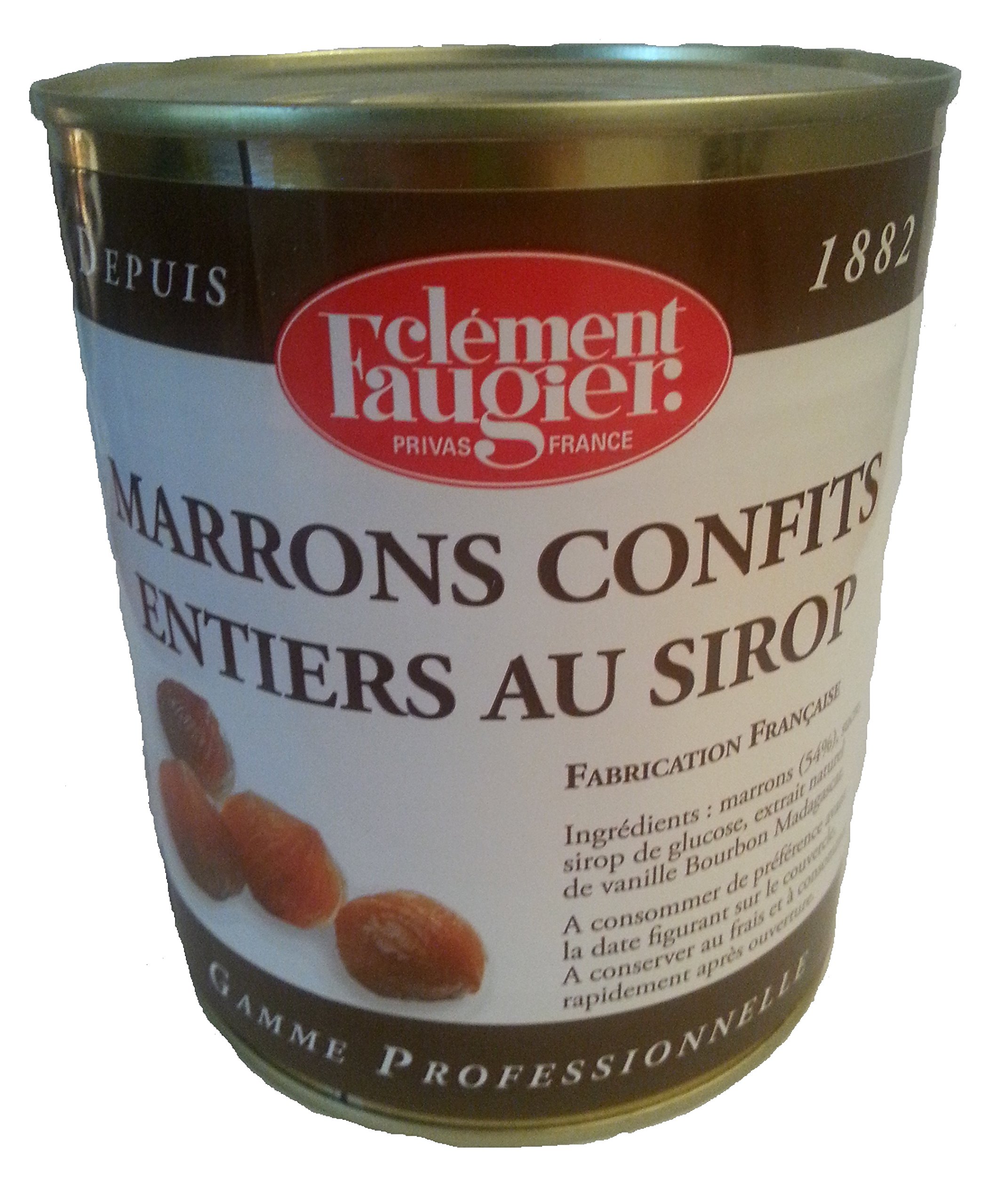 Clément Faugier - Castañas Enteras Confitadas en Almíbar - 1,1Kg