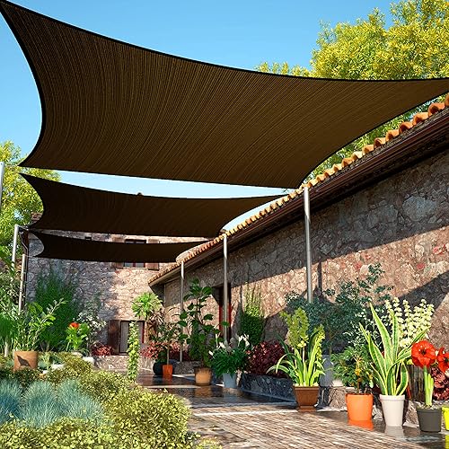 ShadeMart Toldo rectangular de tela de 14 x 16 pies smTAPR1416, resistente a los rayos UV y al agua, resistente, garaje para patio al aire libre