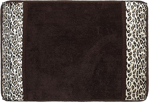 Popular Bath Alfombra de baño, colección Jezella, 31 x 21 pulgadas, estampado animal