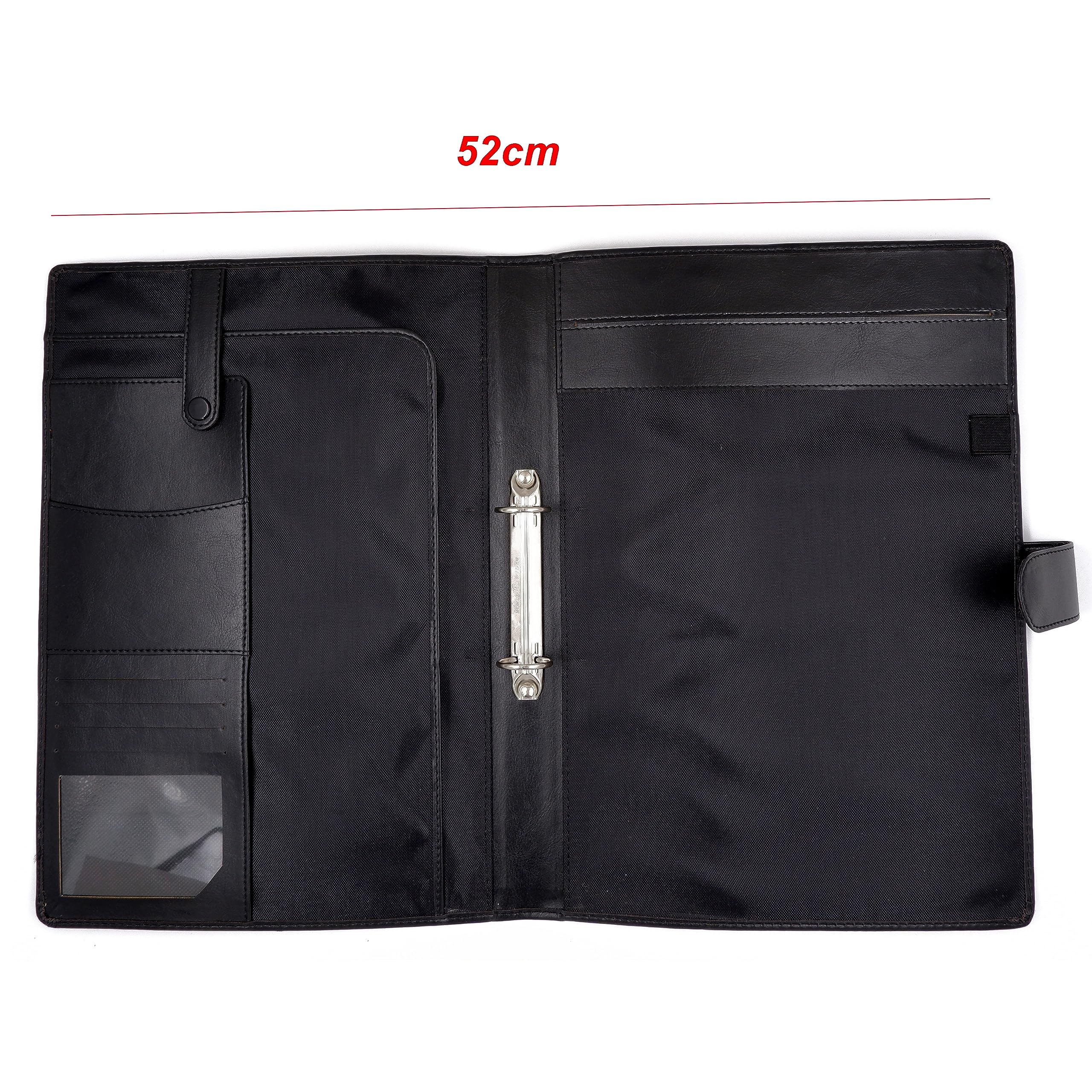 Asraw Professional Faux Leather 2 Ring Conference File Folder