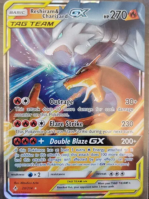 Pokemon - Reshiram & Charizard Tag Team GX - 20/214 - Ultra Rare - Unbroken Bonds
