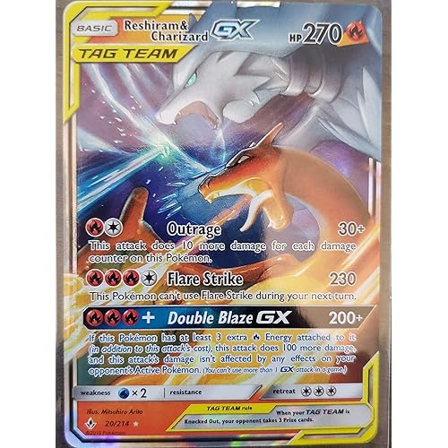 Pokemon - Reshiram & Charizard Tag Team GX - 20/214 - Ultra Rare - Unbroken Bonds