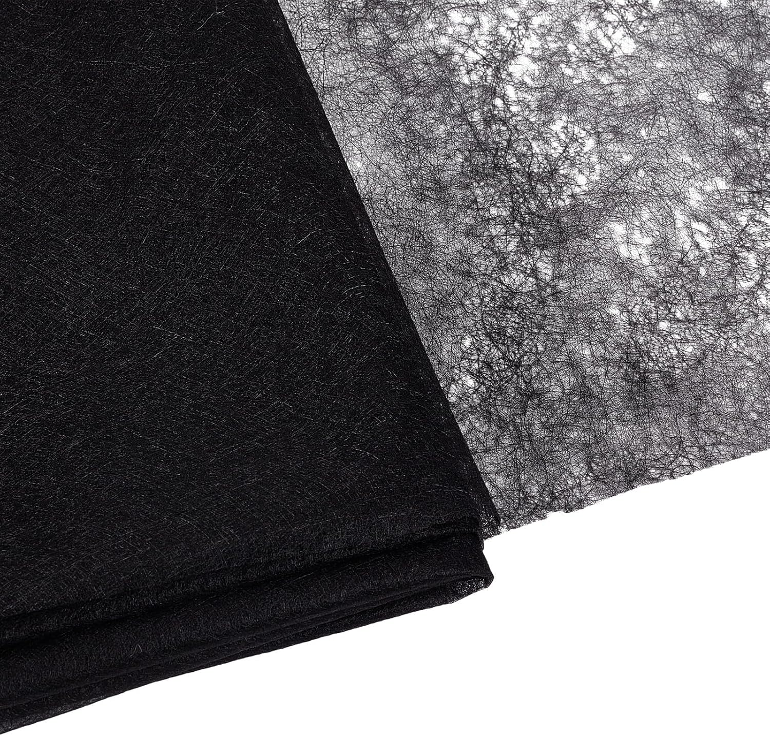 Double Sided Fusible Web, 43.3" x 6 Yards Iron-On Non-Woven Fusible Interfacing, Light Weight Bonding Webs for Fabric Applique Sewing DIY Crafts Supplies