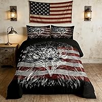 Vista 9 de Juego de edredón para niños, diseño de calavera de vaca, tamaño King, ropa de cama de madera de vaca para niños, niñas y hombres, decoración