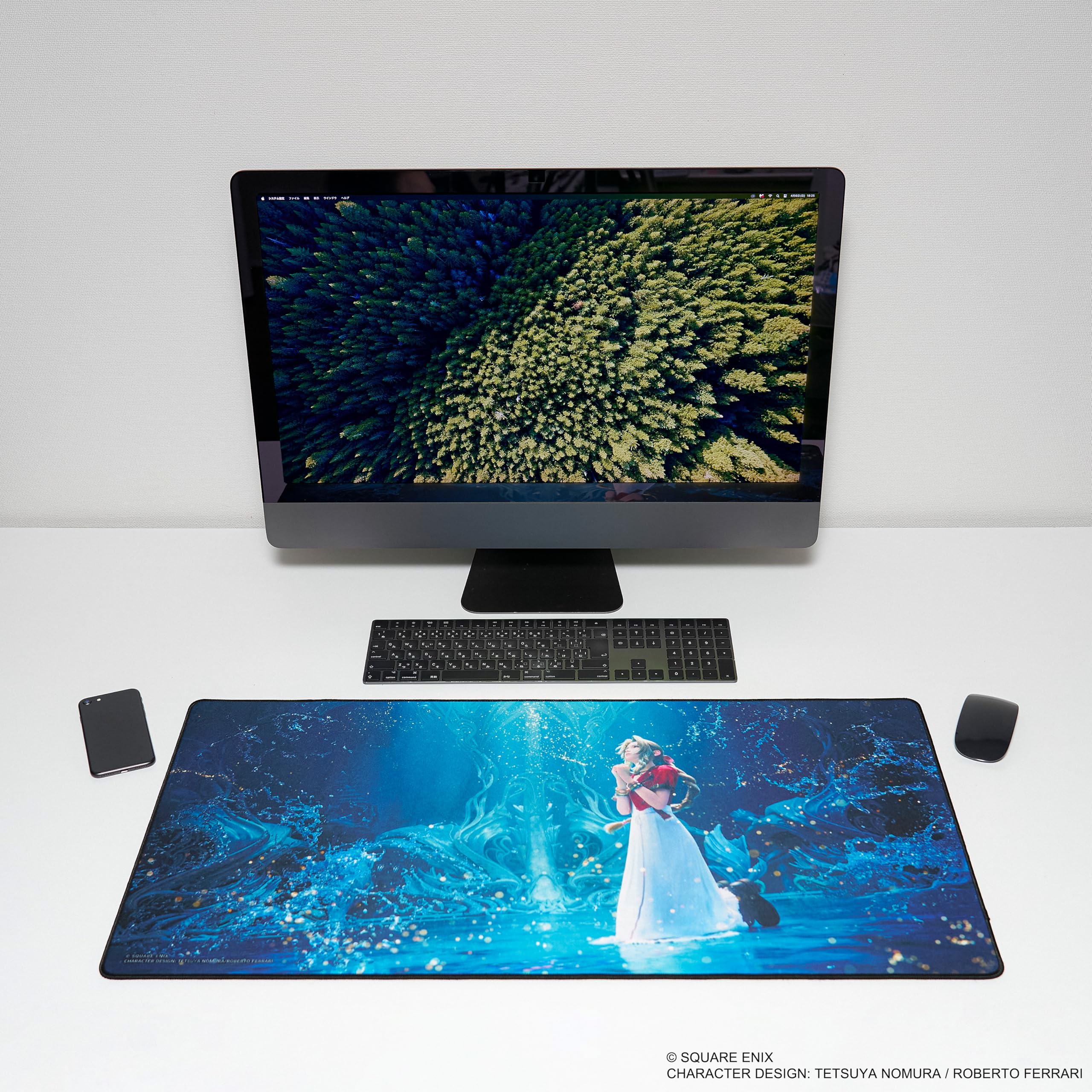 エアリス　800x400x3mm　ゲーミングマウスパッド Amazon.co.jp: ファイナルファンタジーVII リバース ゲーミングマウス