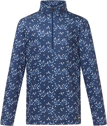 Kerrits Kids in the Zone Coolcore Horse Riding Shirt Cooling, Long Sleeve Kids Equestrian Sun Shirt with Horse Print