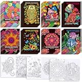 Zealor 72PCS Mini Mandala Coloring Book for Adult Kid, Little Mandala Activity Books Pocket Size Coloring Pages Booklet Relaxation Stocking Stuffer for Operation Christmas Child Boxes Gift Goodie Bag
