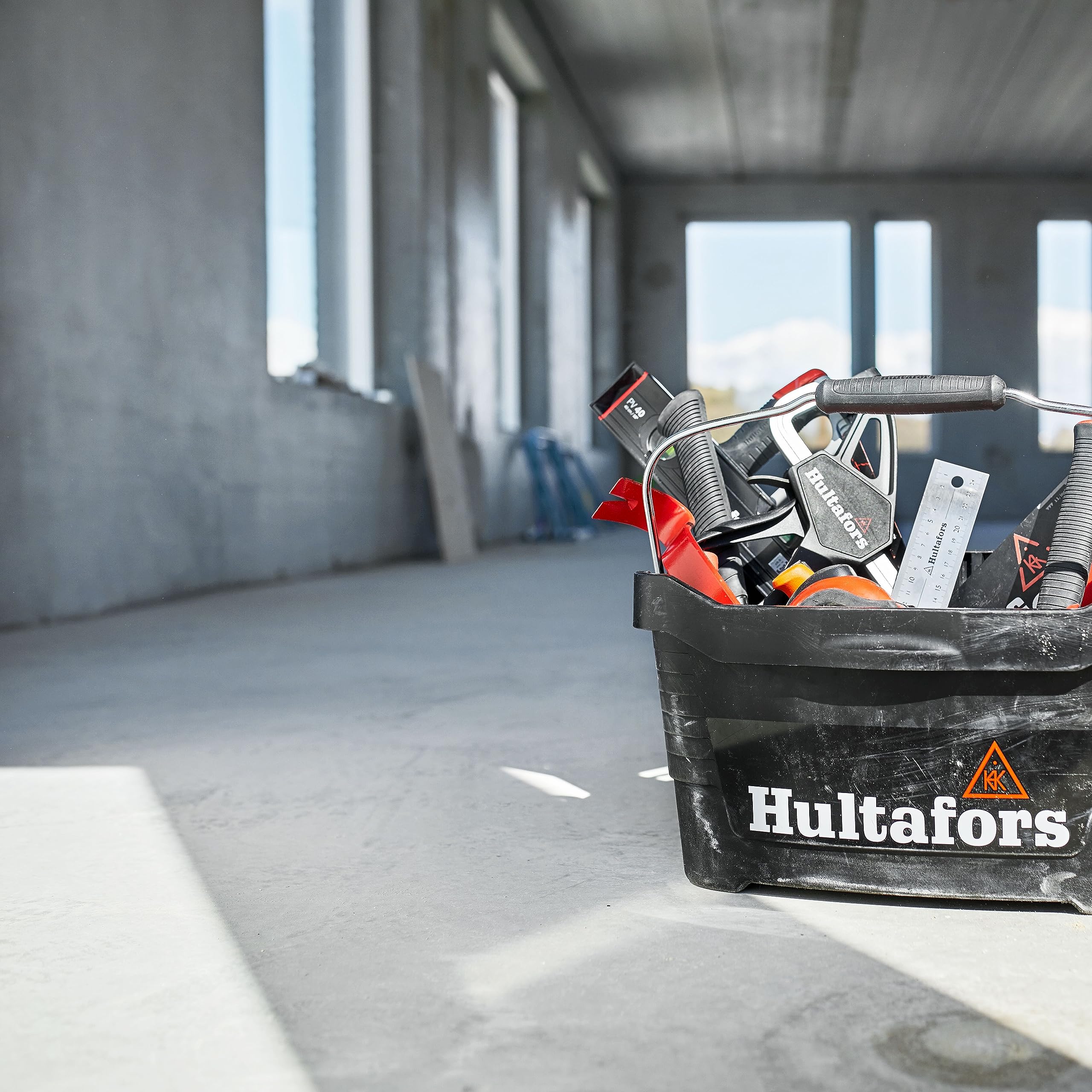 Hultafors Cubo para Herramientas de 15 litros, Juego de 3 Piezas I I con Capacidad para hasta 100 kg | Juego de Cubos con construcción ultrarresistente y Forma ergonómica I Made in Sweden I 590106