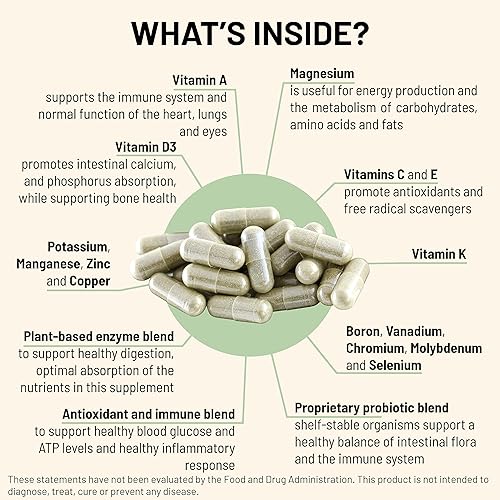Miniatura 3 de Mountain Peak Nutritionals Multivitamínico ultra alto para hombres y mujeres, con vitaminas A, B12, B6, C, D, E, magnesio, zinc, ácido fólico,