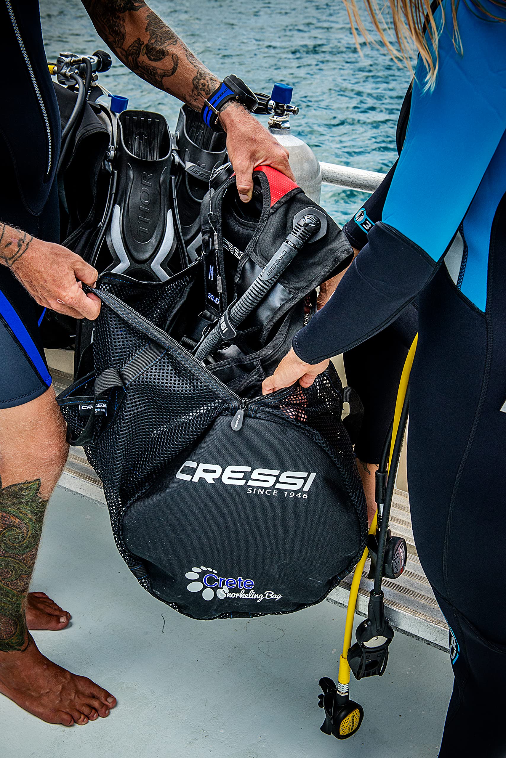 Cressi Crete Snorkeling Mesh Bag 65L | Bolsas de malla