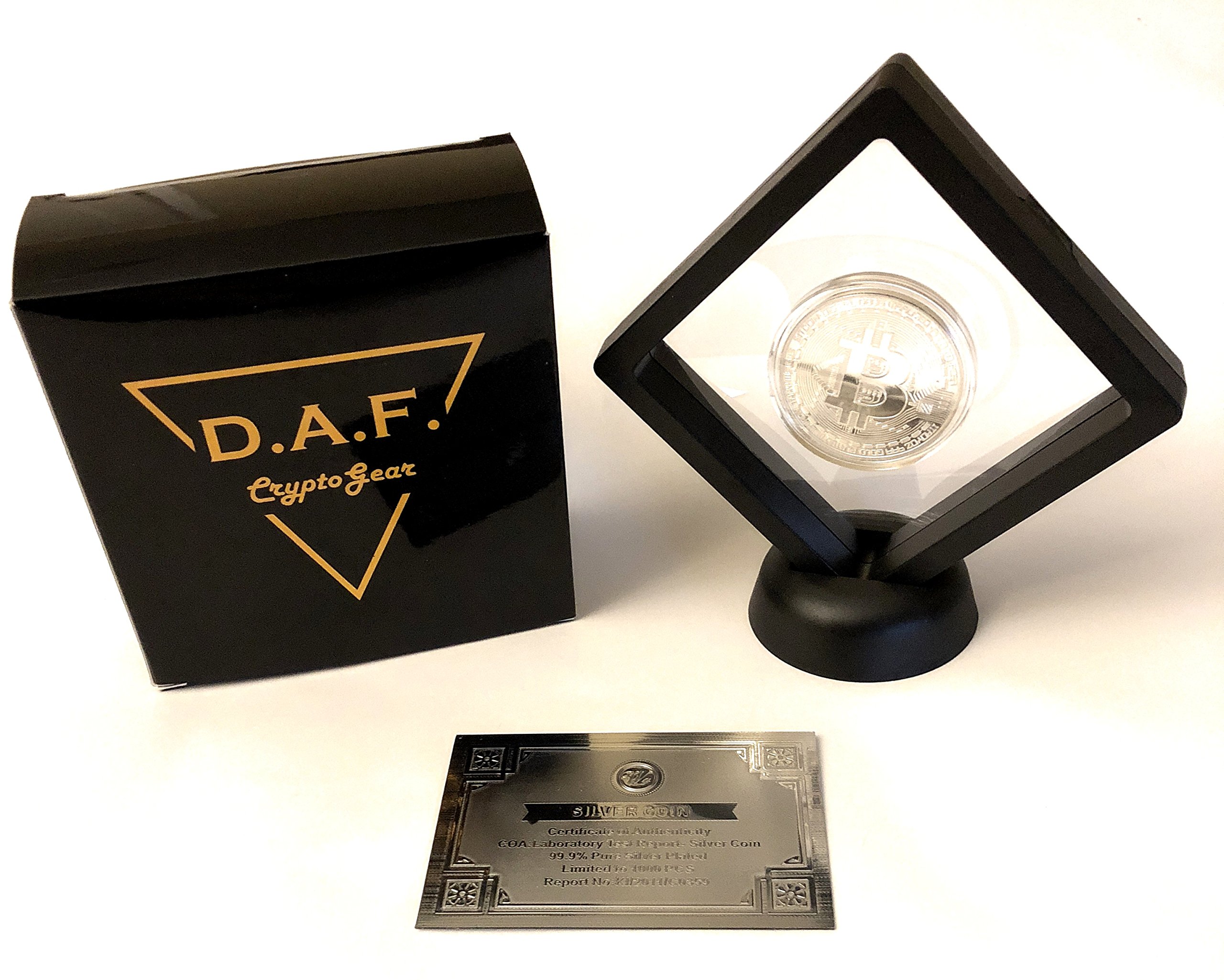 Daf Cryptogear Bitcoin Authentic Silver Bitcoin Stand Gift Set | Desertcart  Seychelles