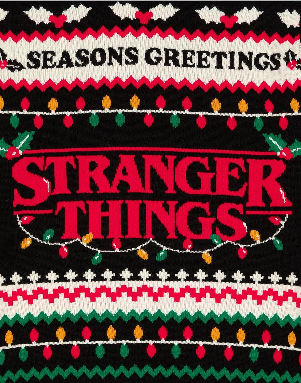 Stranger Things Adults Christmas Jumper Mens Womens Upside Down Knitted Sweater