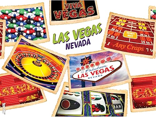 Miniatura 2 de Tervis Nevada - Vaso de collage de Las Vegas con envoltura y tapa roja, 24 onzas, transparente