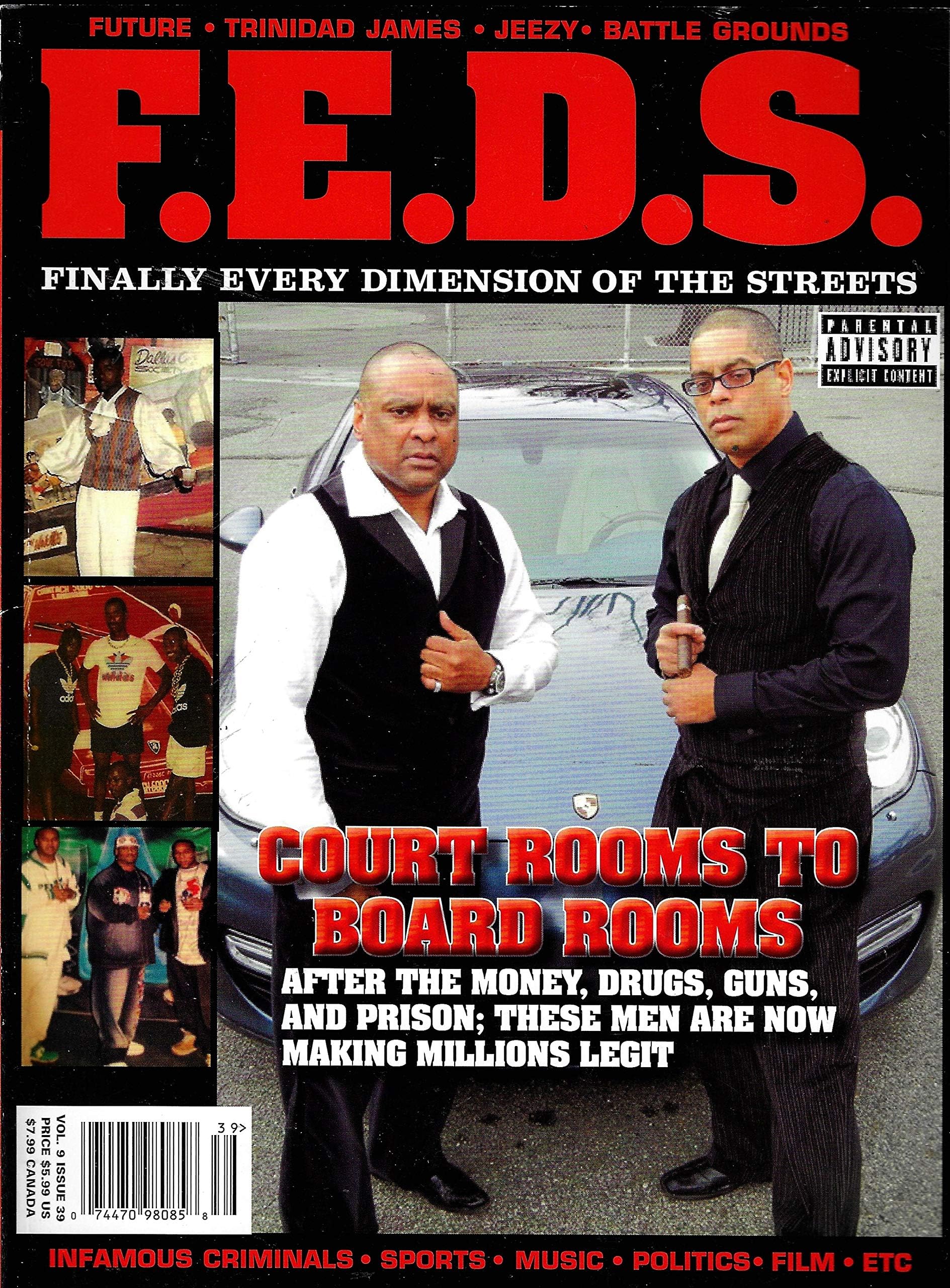 F.E.D.S. Magazine Volume 9 Issue 39 THE FEURTADO BROTHERS, The Central Park 5, FUTURE Unknown Binding