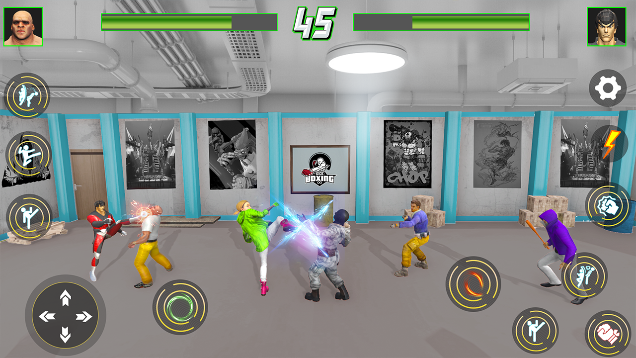 Gangster Action Karate Fighting Games Fight Street Gangsters in