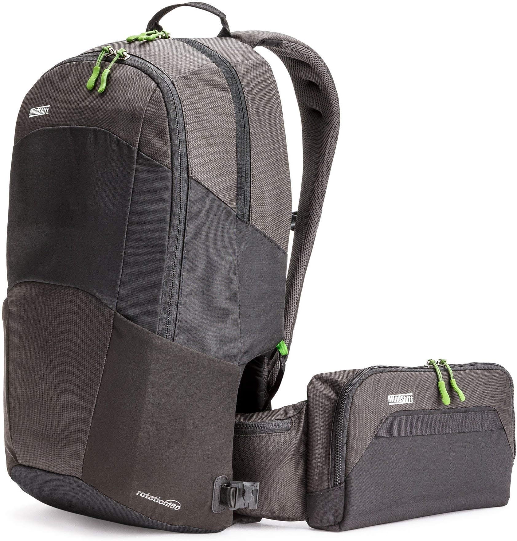 MindShift rotation180° Travel Away Backpack with Rotating Belt Pack (Charcoal)
