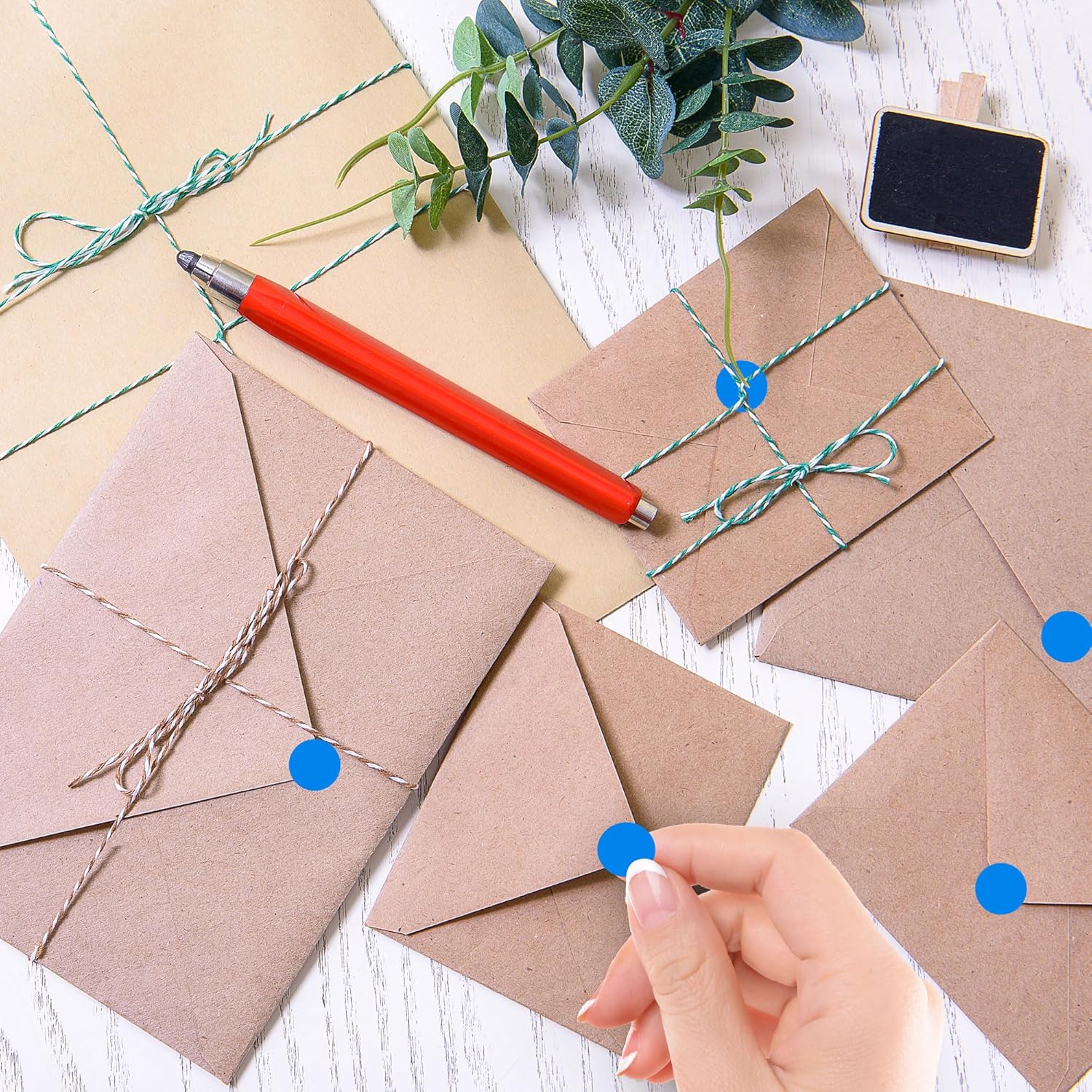 PARLAIM 10000PCS 1/2 Inch Round Color-Code Dot Stickers,Circle Colorful Coding Label Sticker for Home Office (Blue)