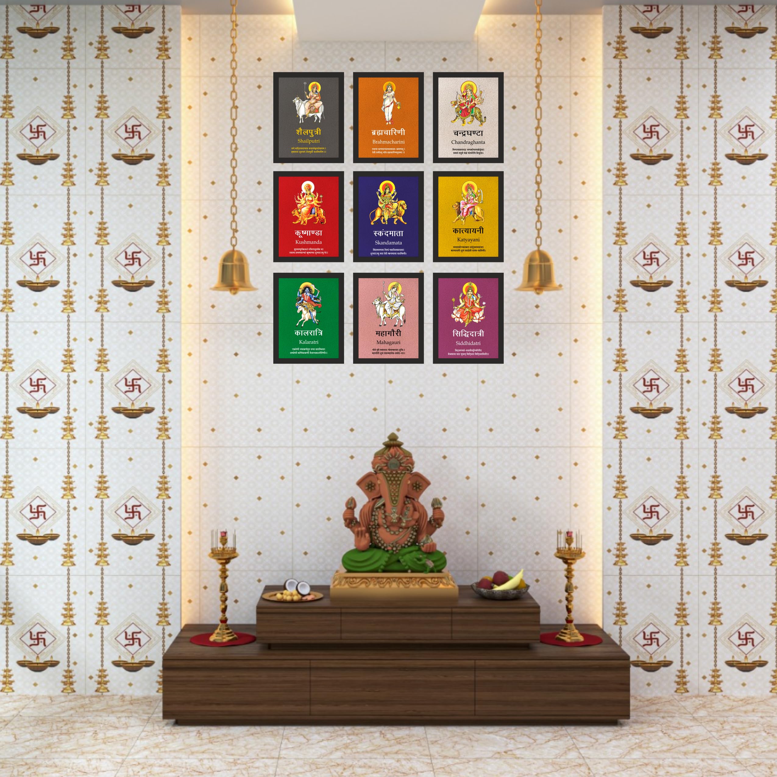 Divine Navdurga Wall Art Set – view 6