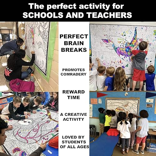 Miniatura 9 de Debbie Lynn  El póster original jumbo para colorear. Enorme formato de 48 x 63 pulgadas, el más grande del mercado. Elige entre 12 grandes diseños