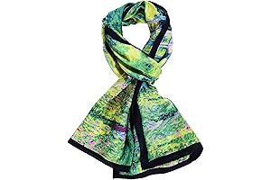 Women's 100% Silk Van Gogh 'La Promenade' Painted Scarf