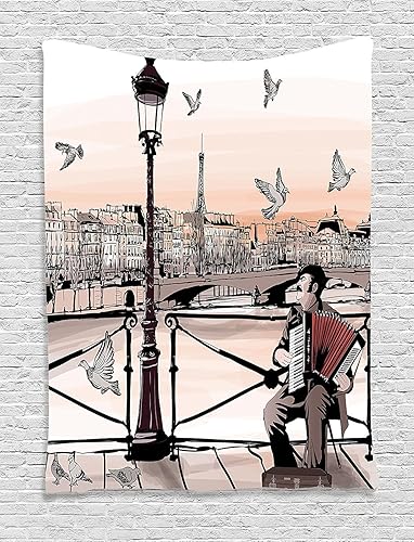 Miniatura 364 de Ambesonne Tapiz gótico, patio con hiedra encantada en la puerta antigua al bosque, colgante de pared ancho para dormitorio, sala de estar, 2-Verde