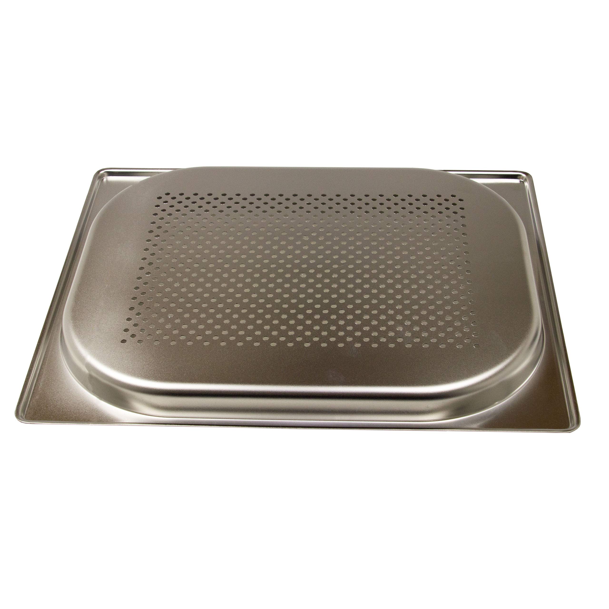GN 1/3 - Lote de 6 recipientes para gastronomía, acero inoxidable, 0,75 litros, profundidad de 20 mm, perforados