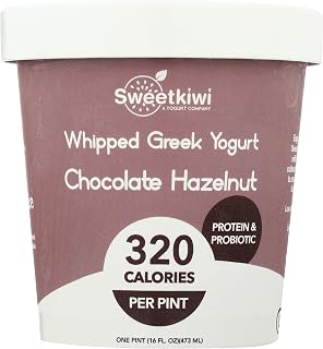 Sweetkiwi Chocolate Hazelnut Frozen Whipped Greek Yogurt, 14 Fz