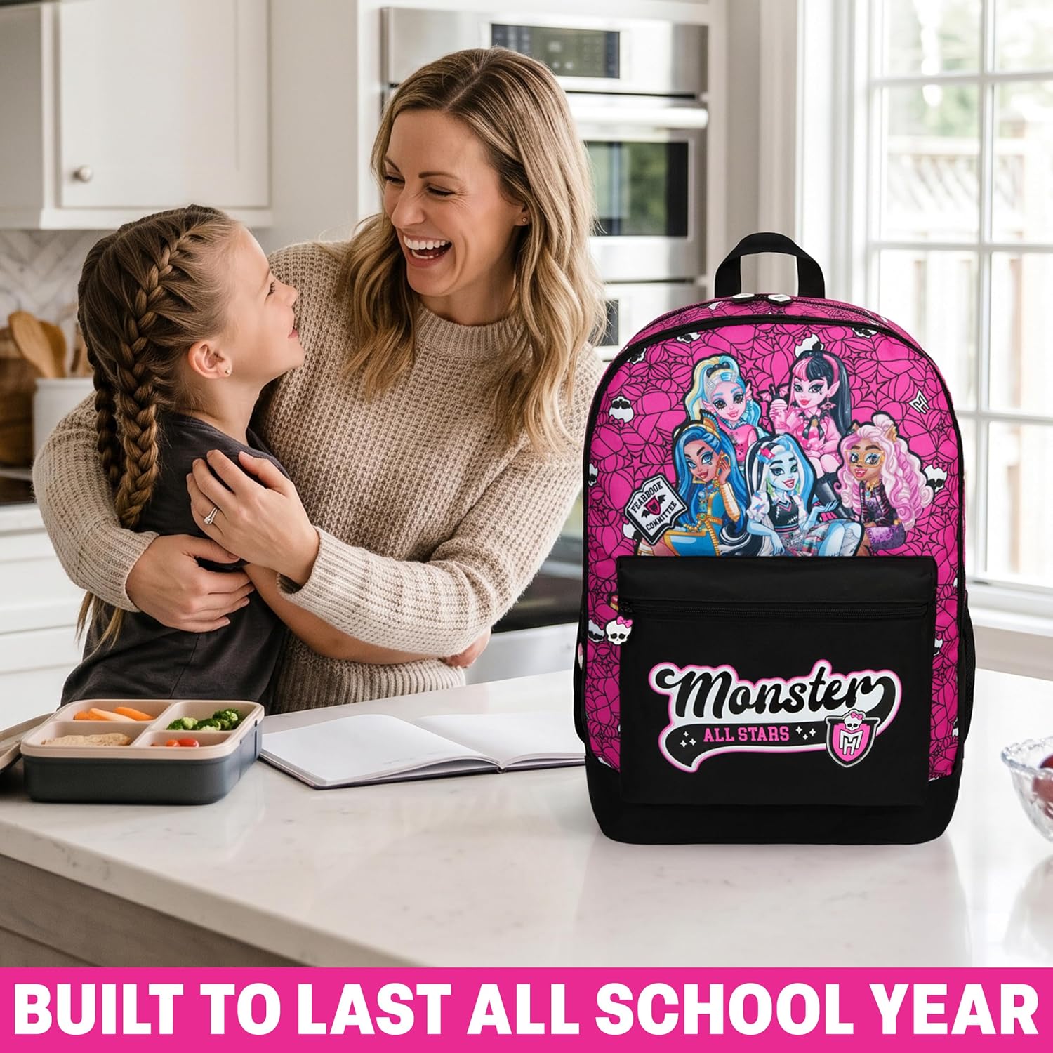 Get Trend Monster High Girls Backpack, 18 inch Kids School Bag