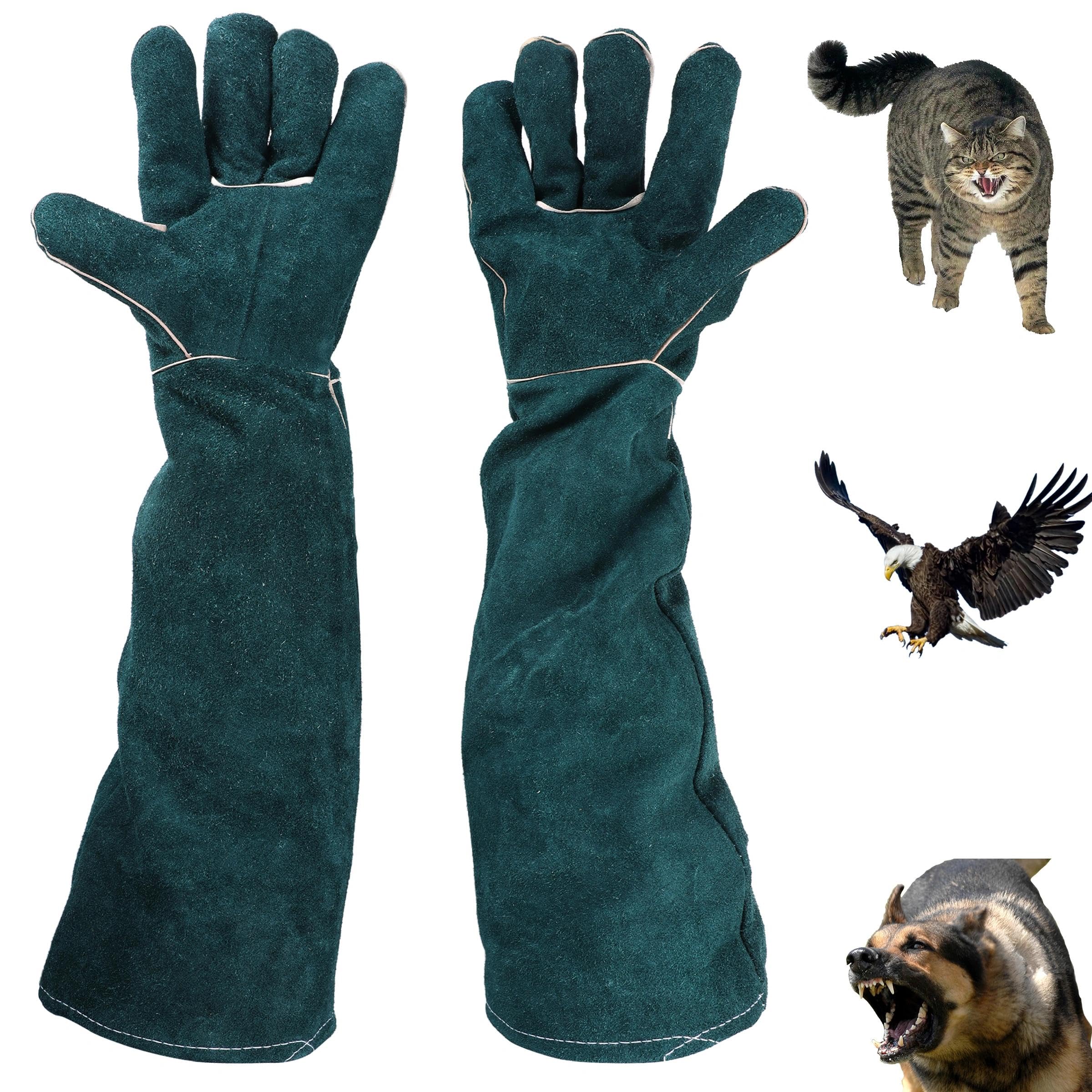 Animal Handling Gloves, Bite Proof 60cm/23.6in, Cat Gloves, Bite Resistant