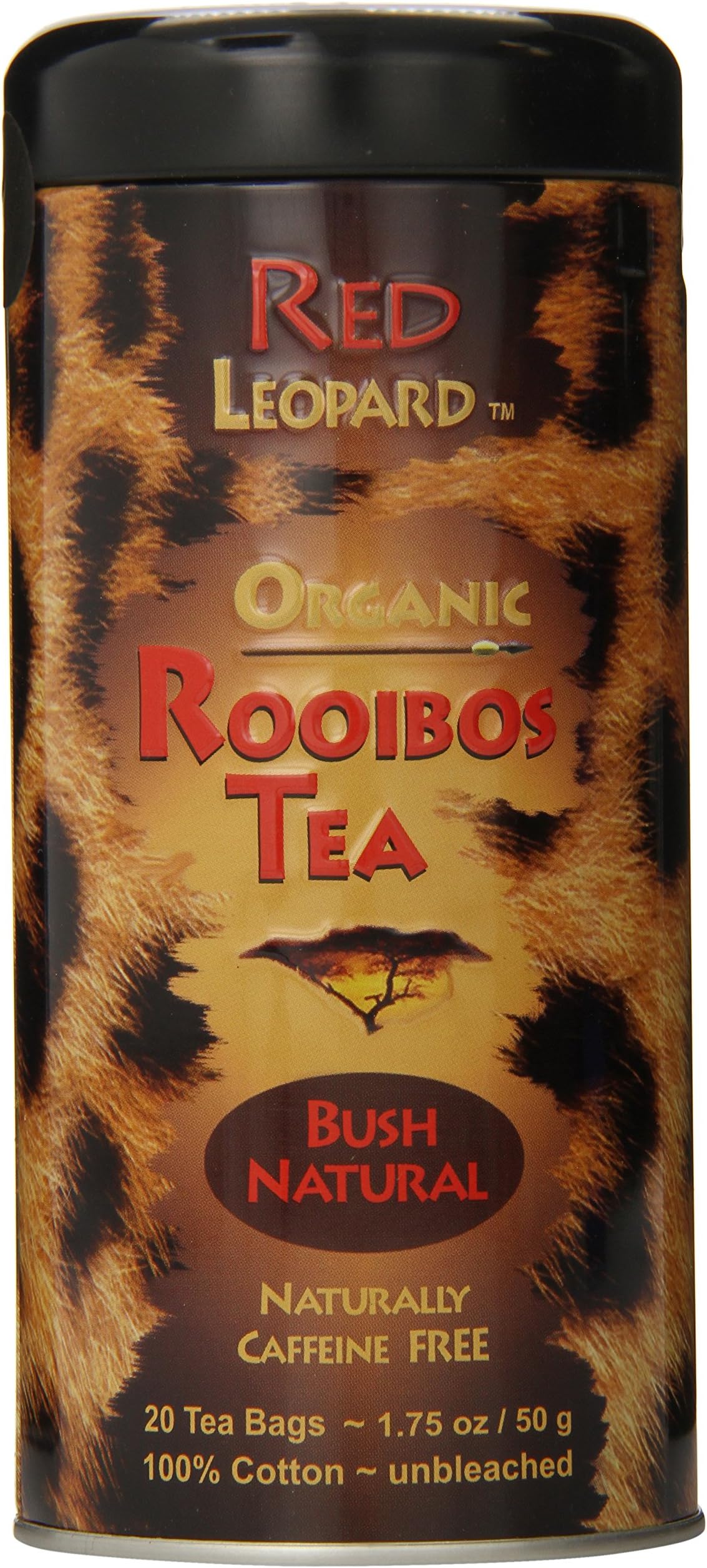 Red Leopard Natural Bush Tea, 1.75-Ounce, 20-Count Tea Bags