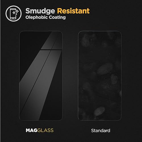 Miniatura 6 de magglass Paquete de 2 protectores de pantalla para Google Pixel 6a, vidrio templado templado (compatible con sensor de huellas dactilares)