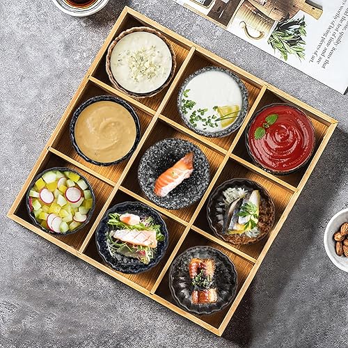 Miniatura 7 de Nicunom Paquete de 12 platos de salsa de soja, juego de cuencos de cerámica de 2.8 pulgadas, platos laterales de estilo japonés, platos de