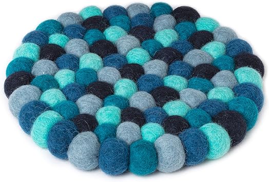 Abbott Collection Felt Ball Trivet