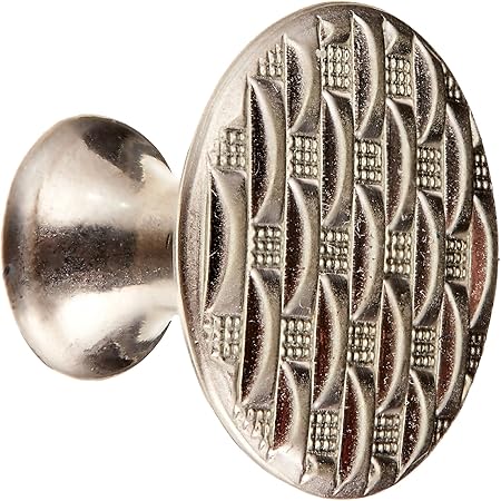 Knobware C5175/1-1-8in/MN 1-1/8-Inch Muted Nickel Modern Weave Knob