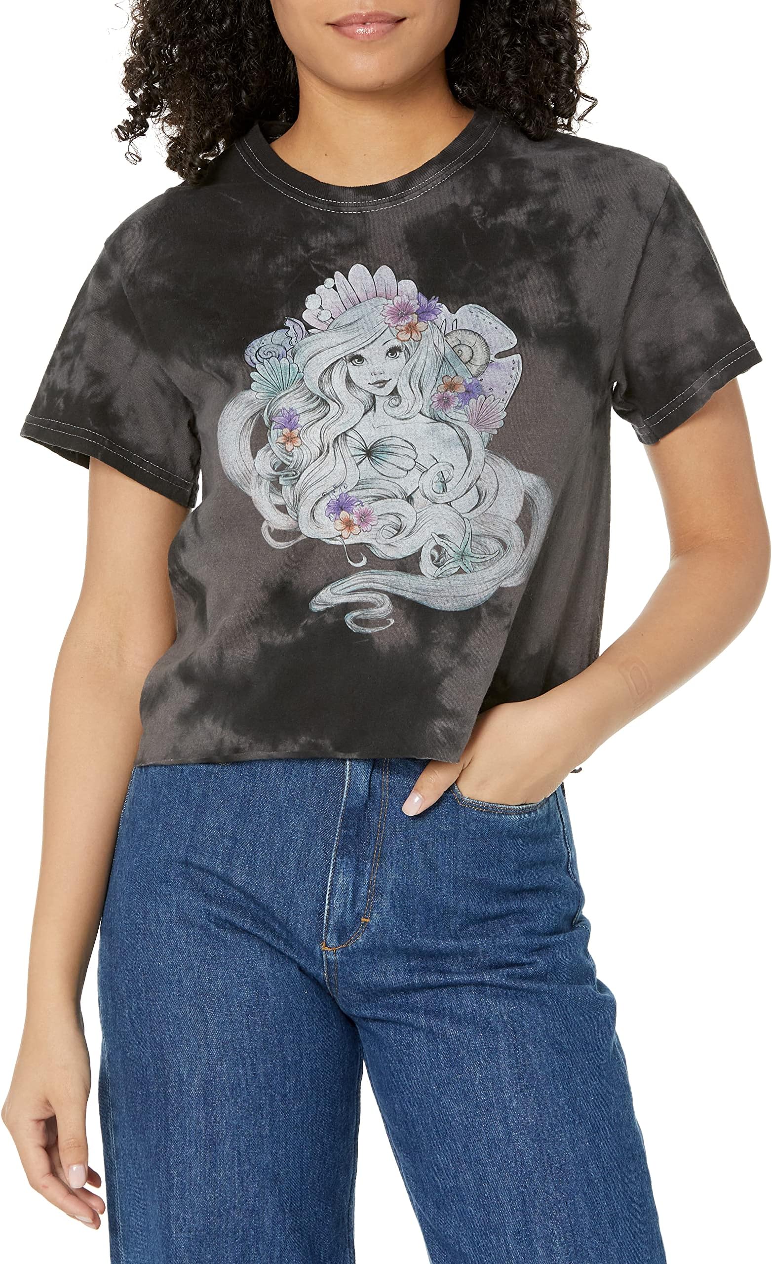 Disneywomens Mermaid Shells T-Shirt