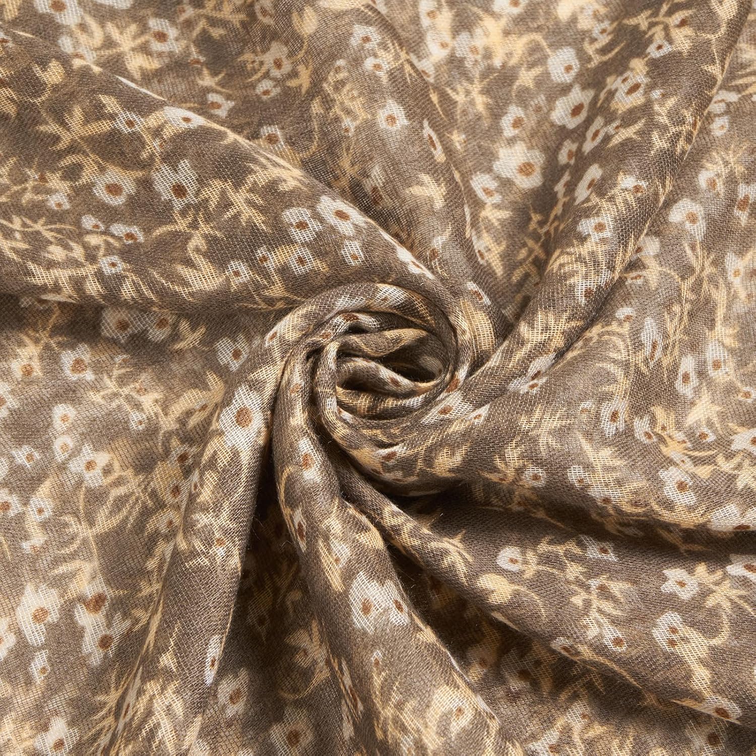 Lightweight Scarves Floral Cotton Scarf for Women Fashion Shawl Wraps Thin Fall Winter Neck Scarves - Image 3