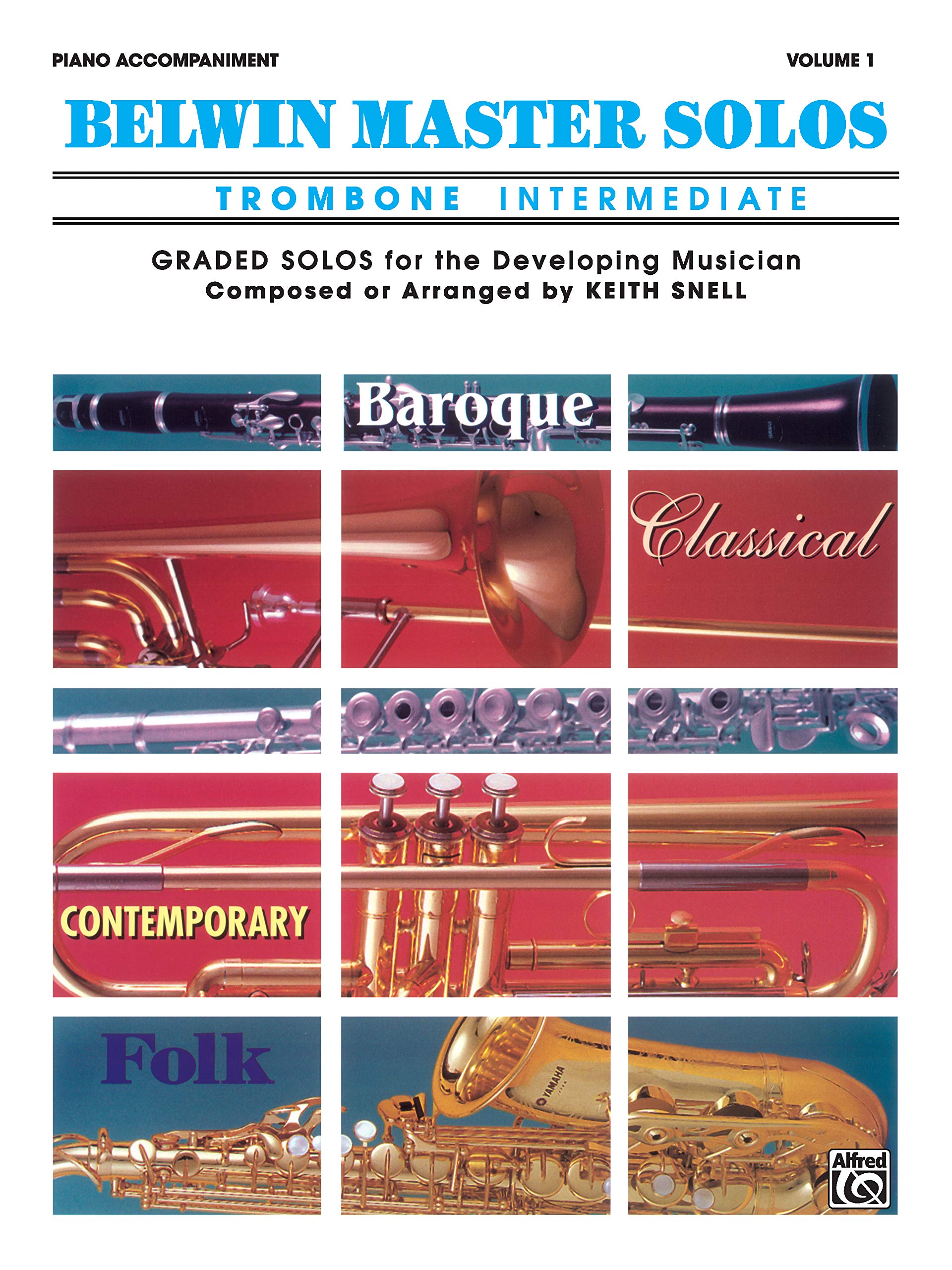 Belwin Master Solos (Trombone), Vol 1: Intermediate Piano Acc. (Belwin Master Solos, Vol 1)