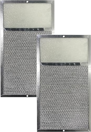 Paquete de 2 filtros de lente de carbón de aluminio para campana extractora Air Filter Factory de 7-58 x 14-18 x 38 pulgadas