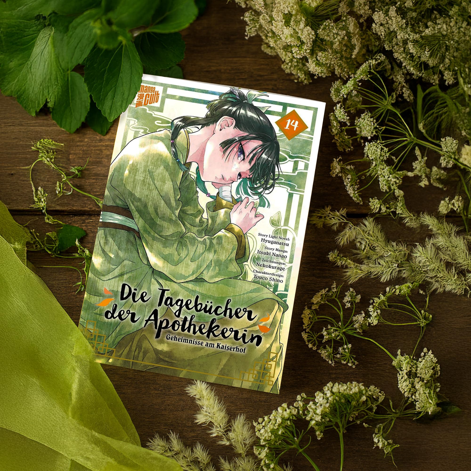 Die Tagebücher der Apothekerin Band 11-15 Bücherset – Natsu Hyuuga, Itsuki Nanao & Touco Shino – Maomao's Geschichten vom Kaiserhof – Romanreihe inkl. exklusivem Lesezeichen – Manga Light Novel