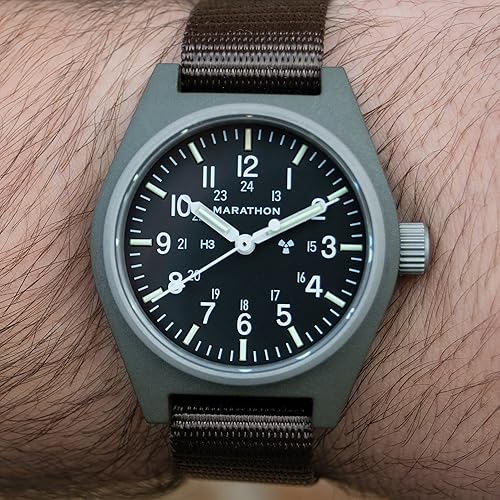 Miniatura 2 de MARATHON Correa de reloj de nailon balístico, grado militar con acero inoxidable, hebilla no magnética