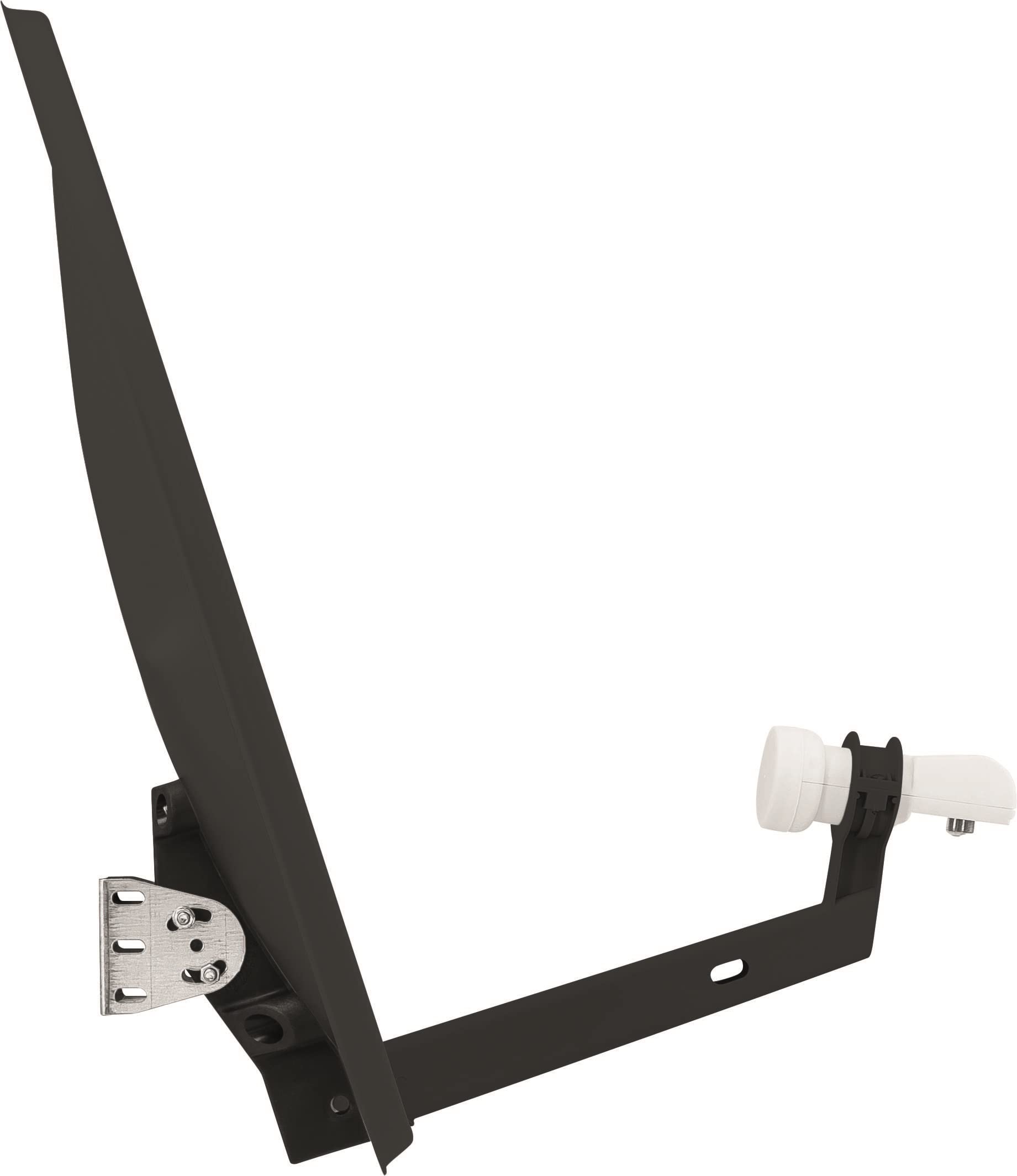 TechniSat TECHNITENNE 60 - Antena Parabólica para 2 Participantes (Sistema de Satélite Digital de 60 cm, Set Completo que Consiste en una Antena con Soporte de Montaje en Mástil y LNB Gemelo Universal