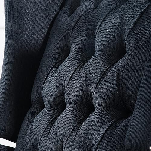 Miniatura 15 de Silla reclinable individual con respaldo empujado, sistema de pie de doble función de 27 pulgadas de ancho, silla de ala manual para oficina,