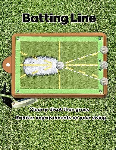 Miniatura 2 de Alfombrilla de entrenamiento de golf para bateo de detección de columpio alfombrilla de impacto reemplazable que muestra ruta de columpio equipo de