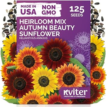 125 Autumn Beauty Mix Sunflower Heirloom Flower Seeds, Helianthus Annuus