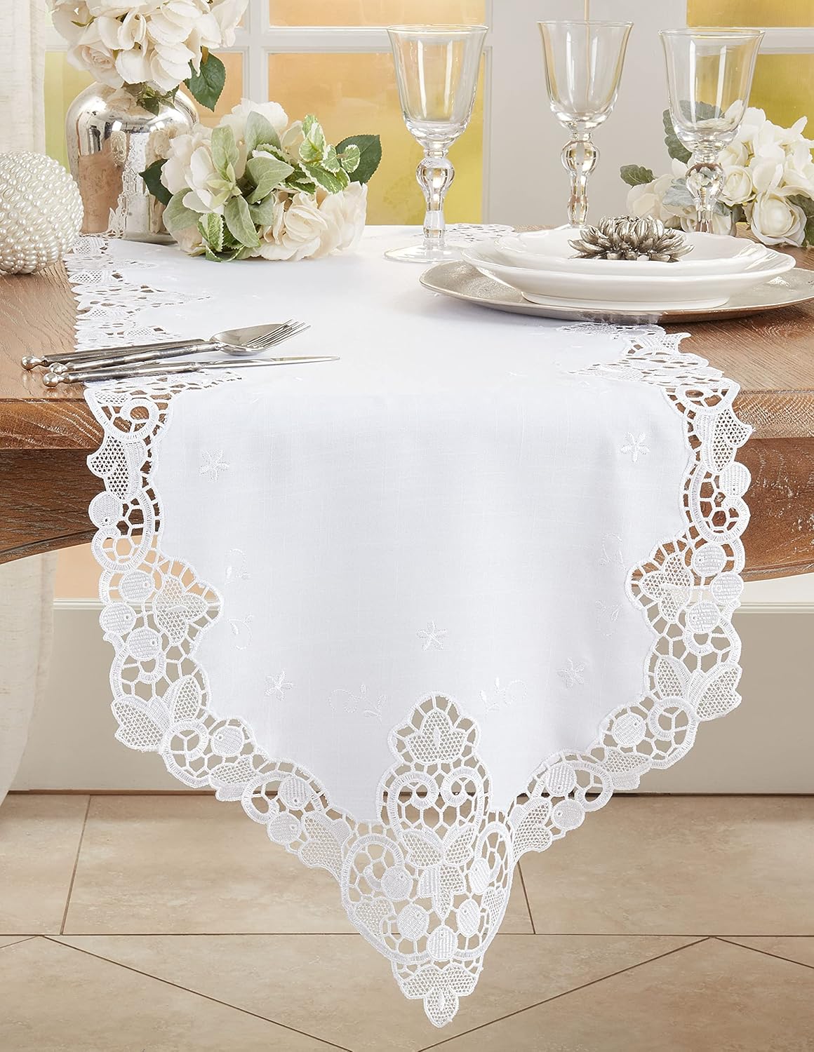Lace Design Table Runner