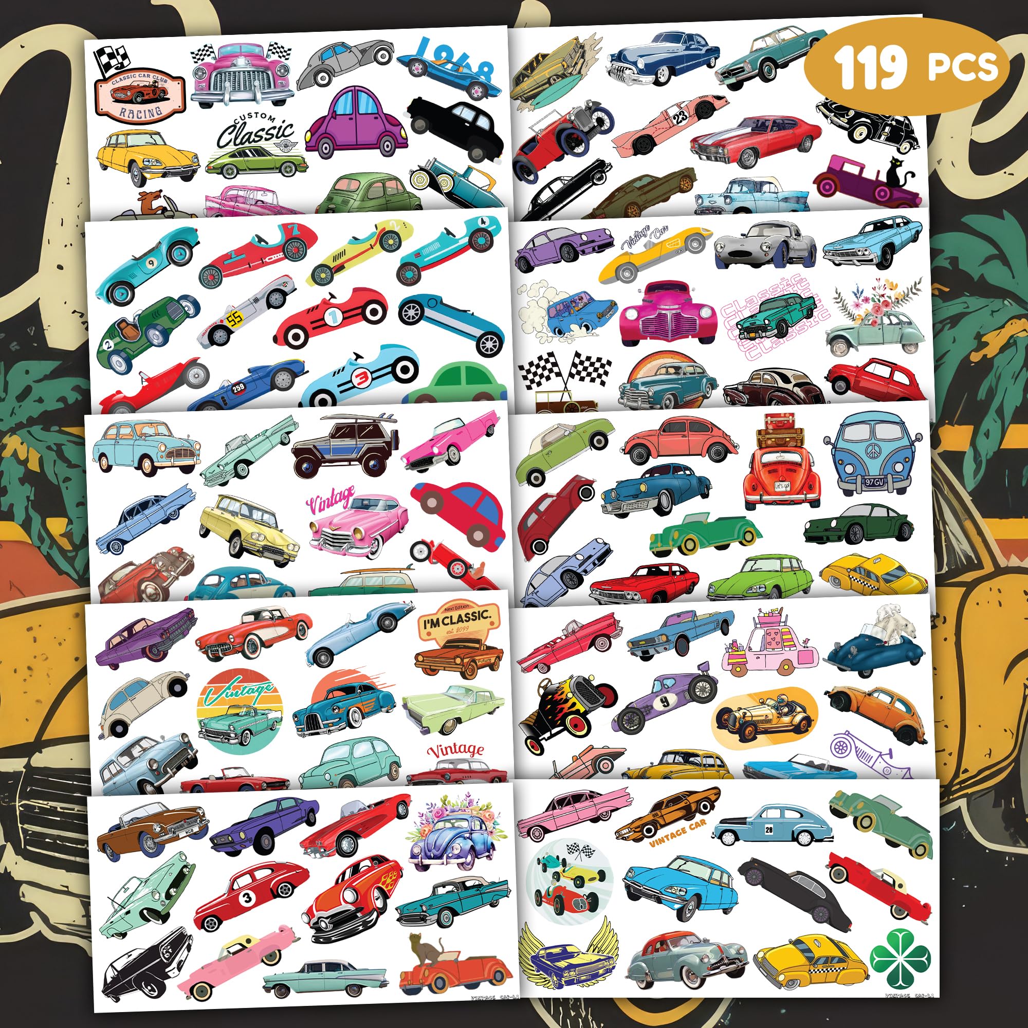 Glitter Tattoo Sjabloon Formule 1 Race Wagen