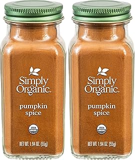 Simply Organic Pumpkin Spice, 1.94-Ounce Jar, Organic Nutmeg, Cloves, Gi...